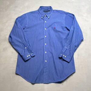 Ralph Lauren Classic Blue Pinstripe Shirt Large 16.5 32 33